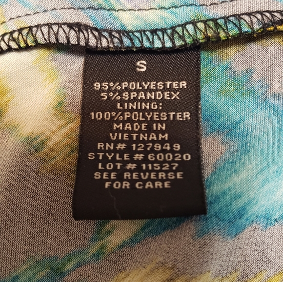 ABS Silver Label One Shoulder Multicolored Mini Dress Size S - Picture 8 of 13